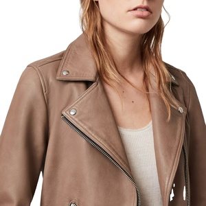 Venta caliente elegante chaqueta de cuero para mujer Color mejor calidad chaqueta de cuero con logotipo personalizado chaqueta de cuero en Nurak 2025 - Product Image 4