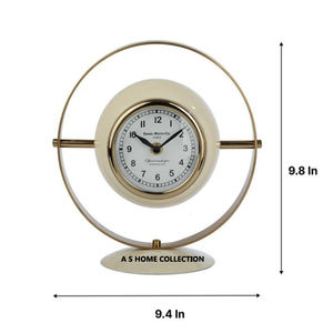 Reloj de mesa decorativo de metal de diseño clásico de estilo europeo a buen precio - Product Image 1
