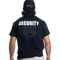 Conjunto de Uniforme de Protección Personalizado al por Mayor: Gorra y Camiseta a Juego para Guardias de Seguridad, Camisa Negra