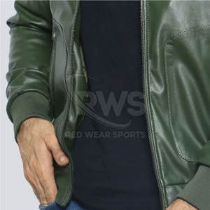 Chaqueta de cuero para hombre de ropa informal a precio razonable Chaqueta de cuero para hombre Chaqueta de cuero de fabricación de Pakistán - Product Image 6