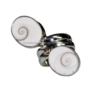 Anillo de plata de diseño único Ojo de Shiva Anillo de Plata de Ley 925 Anillo de plata de moda de la India Joyas de piedras preciosas para mujeres. - Product Image 1