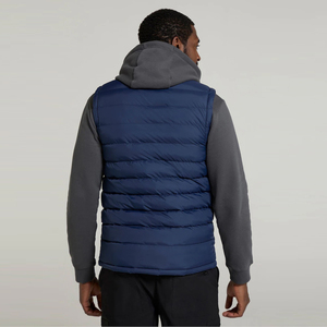 Chaleco Acolchado Personalizado para Hombre, Color Azul Marino, Chaqueta de Exterior sin Mangas con Cierre, Chaleco Acolchado Informal con Bolsillo - Product Image 2