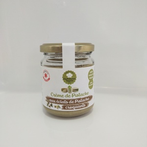 Crema Spalmabile Artigianale Francese di Pistacchio 100% Naturale, Morbida e Dolce, con Pezzi di Pistacchio, Alta Qualità - Product Image 1