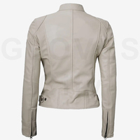 GLOVES City Luxury Veste en cuir de vachette 100% cuir pour femme à manches longues 2025 Couleur personnalisée Logo Coupe-vent Séchage rapide Coton Hiver
