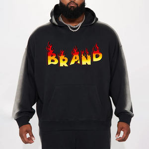 OEM sudaderas con capucha de algodón de peso pesado de calidad superior de gran tamaño Streetwear pullover Sudadera con capucha de talla grande sudaderas con capucha para hombres - Product Image 1