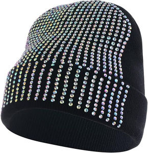 Novedad, Gorros de Punto Personalizados con Pedrería, Fabricante de Gorros de Invierno con Logotipo Personalizado - Product Image 4