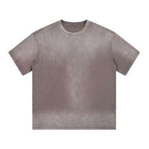 <b>High</b> Quality <b>Tshirts</b> Washed Cotton Short Sleeve Tee Men Vintage Loose Fit T-shirt Acid Wash Oversized <b>Tshirt</b> - Product Image 5