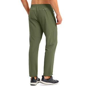 กางเกงขาตรงผ้าคอตตอนสำหรับผู้ชายกางเกงทำงานขายาวผ้าคอตตอนแนวธุรกิจแบบลำลองจำนวนมาก - Product Image 3