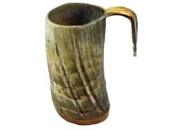 Taza Vikinga de Cuerno de Búfalo Hecha a Mano con Logotipo Personalizado, Tapa Ecológica a Prueba de Fugas, Aislamiento al Vacío, Taza de Café Vintage Clásica - Product Image 4