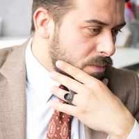Bague en argent Sterling 925 pour homme, bijou de forme ovale, artisanal et authentique, vente en gros, pierre d'onyx, offre spéciale