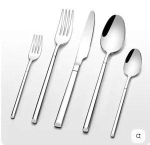 Juego de Cubiertos de Metal pulido con espejo de primera calidad, cubiertos modernos de acero inoxidable, vajilla elegante para una experiencia gastronómica de lujo - Product Image 3