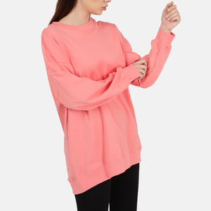 เสื้อสเวตเชิ้ตโอเวอร์ไซส์ทรงหลวมสำหรับผู้หญิง ผ้าฝ้ายคุณภาพสูง 100% สไตล์สตรีทแวร์ลำลอง พิมพ์ลายด้านหน้าได้ตามต้องการ ระบายอากาศได้ดี - Product Image 3