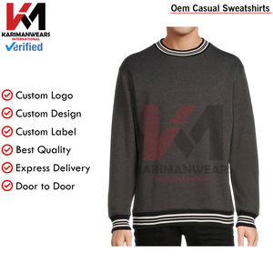 Sweat polaire pour hommes de qualité supérieure pull en coton doux pull court Streetwear haut manches longues couleur unie coupe ample à capuche - Product Image 3