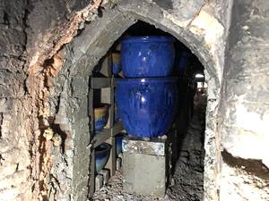 Macetas de cerámica de flores envejecidas de estilo rústico de Vietnam para el hogar, jardineras de jardín al aire libre, - Product Image 4