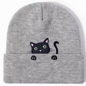 Bonnet en tricot Bennie avec logo personnalisé, couleur unie, bord plié, vente en gros, acrylique, motif écossais, impression numérique, respirant, imperméable - Product Image 5