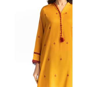 Camisa Jacquard con Adornos y Pantalón Estampado IUSTTS-314 con Decoración Bordada - Product Image 3