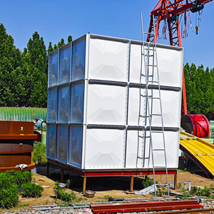 ถังเก็บน้ำไฟเบอร์กลาส GRP FRP แบบมีฉนวน ขนาด 5000 ลิตร แบบแยกส่วน - Product Image 5