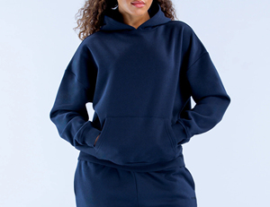 Sweat-shirt à capuche en molleton de coton de qualité supérieure, à épaules tombantes, poids lourd, pour femmes, vente en gros personnalisée, forte demande - Product Image 1