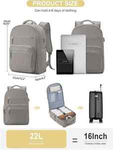 Haute qualité unisexe cadre externe sac de sport antivol poche à fermeture éclair toile étanche Logo personnalisable GPS USB panneau solaire - Product Image 3