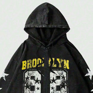 Sweat à capuche personnalisé pour hommes Sweats à capuche d'équipe personnalisés pour les vêtements de travail Collèges Broderie Strass Accent Expédition mondiale rapide - Product Image 3