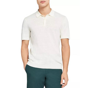 Jersey de punto de Golf de sudor personalizado de alta calidad para camisa Polo, uniforme de trabajo informal, patrón sólido, bordado de transferencia de calor - Product Image 1