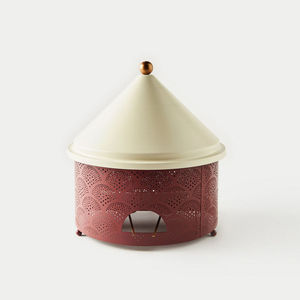 La mejor base de acero para olla caliente de nácar con tapa martillada plateada, calentador de alimentos o ollas calientes para mesa de comedor, olla MOP para servir - Product Image 2