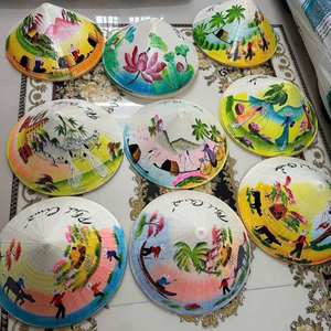 Sombrero de hoja de palma hecho a mano | Sombrero cónico cultural de Vietnam - Product Image 3