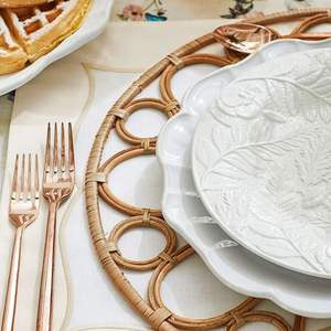 Mantel Individual de ratán natural con estilo vintage, tamaño personalizado para vajilla para utensilios de cocina, venta al por mayor, venta al por mayor de Vietnam - Product Image 2