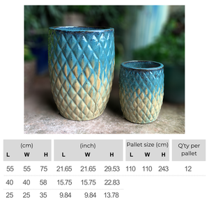 Macetas modernas de cerámica esmaltada para jardín de estilo atlántico, jardineras para exteriores, el mejor precio de alta calidad de origen vietnamita - Product Image 2