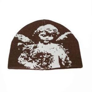 Bonnets d'hiver en tricot jacquard avec imprimés sur toute la surface Casquettes de sport robustes et chapeaux à logo personnalisé - Product Image 3