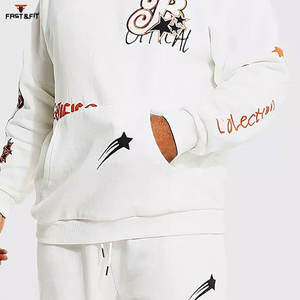 Conjunto de chándal personalizado impermeable de alta calidad, conjunto de chándal para hombre, conjunto de pantalones de chándal y Sudadera con capucha - Product Image 6