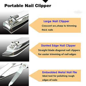 Grand coupe-ongles en acier inoxydable argenté au design personnalisé avec vernis miroir Outil de soins personnels pour la beauté des doigts - Product Image 6