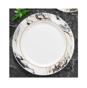 Ensemble d'assiettes en marbre artisanales pour salle à manger servant cuisine pierre naturelle polie artisan luxe décoratif collection élégante - Product Image 4