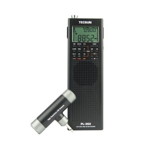 สำหรับวิทยุพกพา Tecsun PL-360 AM/FM/SW/LW พร้อมจอแสดงผล MP3 USB ไฟฉาย สีดำ - Product Image 1