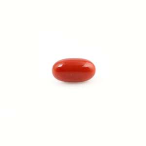 พลอยปะการังสีแดงคุณภาพสูง 4.23 กะรัต ขนาด 8 มม. สีขาว ผ่านการขัดเงา - Product Image 1