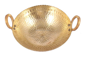 Kadhai Kadai en laiton pur martelé fait à la main - Product Image 5