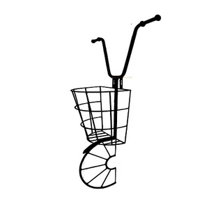 Support de jardinière en argent mural suspendu élégant pour la maison, décoration de balcon, couleur argent, Design moderne, pots suspendus en métal, supports de jardinière - Product Image 5