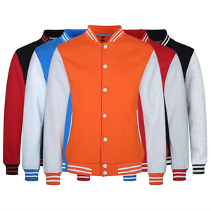 Varsity Jacket OEM Custom Design Letterman Jacket Baseball Lather Streetwear Coat Varsity Bomber Jacket for Men - Product Image 1