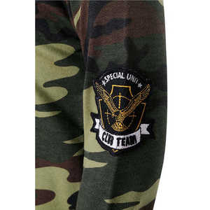 Sudadera de camuflaje para hombre con cremallera XSs, sudadera sólida antiarrugas y anticontracción, lavado ácido, técnica de pantalla bordada, sudadera personalizada - Product Image 1