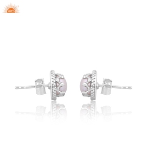 <b>Fine</b> Quality 925 Sterling silver Freshwater Pearl <b>Stud</b> <b>Earring</b> Ethical <b>Stud</b> <b>Earrings</b> Collection For Women Gift For Her - Product Image 3