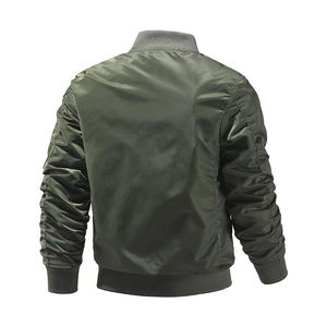 Chaqueta Bomber Delgada para Hombre con Logotipo Personalizado, Tendencia 2026, y Chaqueta Bomber con Cuello Alto y Cremallera, Estilo Moderno - Product Image 6