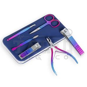 TARIQ MFG CO 7 Pcs Professional Manicure Set Stainless Steel Nail Care Grooming <b>Kit</b> for Travel & <b>Home</b> Easy to Use Manicure Sets - Product Image 4