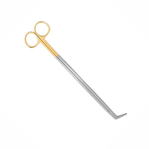 Ciseaux vasculaires MEDIHEAL SURGICAL CORPORATION de qualité supérieure en acier inoxydable, finition sablée, lame angulaire demi-or pour interventions chirurgicales - Product Image 2