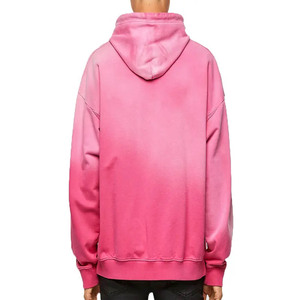 Vente en gros Pull à capuche blanc vintage à épaules tombantes Lavage à l'acide Sweat à capuche vintage en coton épais lavé par teinture - Product Image 3