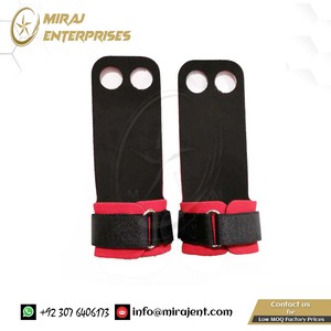 <b>Gym</b> Best Quality amazon Brands Supplier 2 Hole Hand Grips Gymnastics Leather Palm Protector - Product Image 2