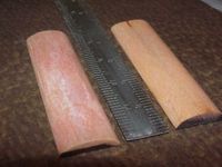 Écailles d'os d'animaux naturelles avec surface polie, écologiques, pour collectionneurs de couteaux, fabrication de manches de couteaux personnalisés, prix de gros