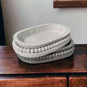 Cuenco de madera de mango de lujo moderno, candelabros de cuentas rellenos de cera navideños ecológicos hechos a mano de alta calidad para granja - Product Image 3