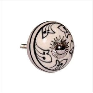 Industrial <b>Ceramic</b> <b>Knob</b> Handles for Wardrobe Dresser Cabinet-Durable Furniture <b>Knobs</b> with Round Shape and 23mm Height - Product Image 2