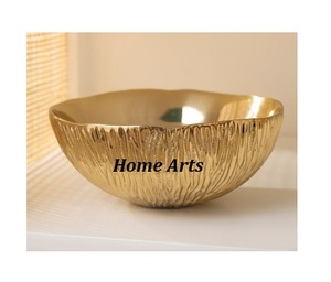 Antique Design Snacks Dates Bowl In Aluminium Gold Color Chocolates Bowl For Hotel Restaurant <b>Tableware</b> Use - Product Image 1