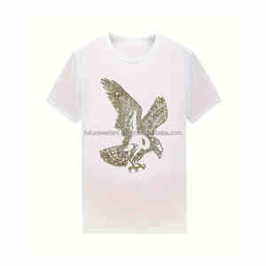 Haute Qualité O Cou Col Offre Spéciale T-shirts Avec Pierre Du Rhin Pour Hommes Sur Mesure Pas Cher Prix Strass T-shirts - Product Image 5